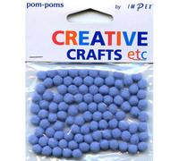 Impex Pom Poms 7mm - Light Blue, pk of approx 100
