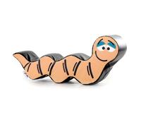 Implay® Soft Play Children's Wiggly Worm Ride-On Activity Toy - 610gsm PVC/High Density Foam - Orange & Black - 100cm x 25cm x 35cm