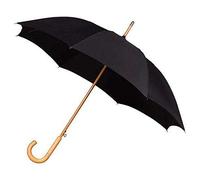 IMPLIVA Falcone Stick Umbrella, 102 cm, Black (Schwarz)