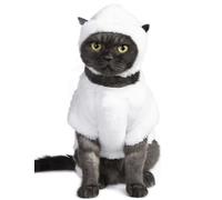 Impoosy Halloween Cat Sheep Costume Winter Pet Clothes Warm Small Dog Shirts Funny Cats Halloween Costumes (2XL)