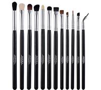 Impora London Eye Makeup Brush Set - Includes Eyeshadow, Blending, Crease & Eyeliner Brushes [12 Pieces]