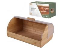 Import Distribution Fornord BAMBOU & CO BAMBOO BREAD BOX WITH CLEAR LID 38X25XH19CM