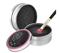 Import unk 2 Pack Dry Makeup Brush Cleaner Sponge, Instantly Remove Eyeshadow Color from Brushes - No Water Needed, Quick Switch Color Tool for Daily Makeup