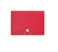 Important Document Folder Accordion File Holder Organizer Expandable Desktop Fashion Expanding for Paperwork(Red)