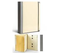 Important Document Organizer Folio File Organizer A4 Travel Folder Real Estate School and Workplace Folio File Organizer (with Labels) Office Folio File Folder (with Pockets) (Beige)