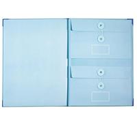 Important Document Organizer,Personal Family Important Folder,Life Book Document Organiser with Sticker,Protective File Storage for Work Office School (Blue)