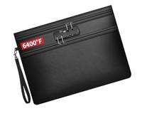 Important Papers Holder with Security Closure, Flat Organizer Case, Wrist Strap Carry Pouch for Home Filing Trips Confidential File Pouch Record Sleeve Receipt Case Travel