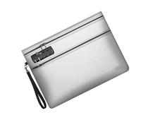 Important Papers Holder with Security Closure, Flat Organizer Case, Wrist Strap Carry Pouch for Home Filing Trips Confidential File Pouch Record Sleeve Receipt Case Travel