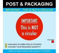 Important - This is Not a Circular - Available As 30mm Circles, 13mm, 1000
