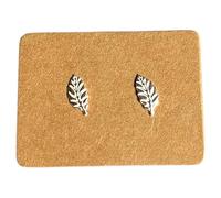 Imposing Stone WINTER LEAVES Earrings, Sterling Silver 925 with Stud Backs, so CUTESY! Spriing Leaves, Silver tiny Earrings, boxes in a luxury eco-frindly, biodegrable forest green box