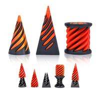 Impossible Cone Age 2+, 3PCS Spiral Cone Fidget Toy, 3D Printed Spiral Cone Fidget Toy Mini Vortex Thread Illusion Fidgets Toys, Stress Relief Desktop Decorations for Kids Adult Gift