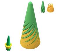 Impossible Cone, Impossible Pyramid Passthrough Sculpture, Spiral Cone Fidget Toy, 3D Printed Spiral Cone Toy, Pass Through Pyramid Fidget Toy, Relax Anxiety Stress Relief, for Kid Adult(Yellow Green)