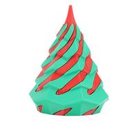 Impossible Cone, PLA 3D Printed Spiral Cone Fidget Toy Pyramid Passthrough Sculpture Mini Cone Funny Desktop Decoration for Home Office Desk (Red and Green)