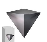 Impossible Corner, 3D Wall Art Sticker, Optical Illusion Cube Corner Decal, for Indoor Living Room Bedroom Study Room Office Dorm Apartment