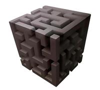 Impossible Corner Wall Art - 3D Optical Illusion Floating Cube Decal, Unique Removable Perspective Wall Sticker for Living Room, Office, Gallery Decor (B)