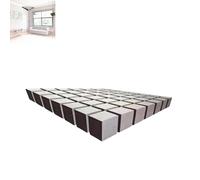 Impossible Corners - 3D Optical Illusion Wall Art Decal, Geometric Cube Corner Wall Sticker for Reshaping Reality, Modern Peel and Stick Removable Decor for Living Room, Office & Dorm (Metallic)