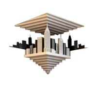 Impossible Corners,3D Wall Art Optical Illusion Corner Wall Decal,Stereoscopic Cubes Sticker,Removable Peel and Stick Decals, Corners for Living Room,Gallery Space,Home Decor Peel (B)