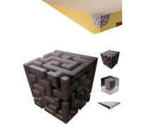 Impossible Corners - Wall Art That Reshapes Reality, 3D Artwork Illusion Corner Decal, Stereoscopic Cube Sticker, Stick Graphic for Living Room, Office, Gallery Space,Unique Home Decor Peel(#A)