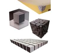 Impossible Corners - Wall Art That Reshapes Reality, 3D Artwork Illusion Corner Decal, Stereoscopic Cube Sticker, Stick Graphic for Living Room, Office, Gallery Space,Unique Home Decor Peel(All)