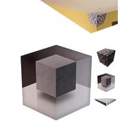 Impossible Corners - Wall Art That Reshapes Reality, 3D Artwork Illusion Corner Decal, Stereoscopic Cube Sticker, Stick Graphic for Living Room, Office, Gallery Space,Unique Home Decor Peel(#B)