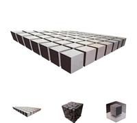 Impossible Corners - Wall Art That Reshapes Reality, 3D Effect Cube Optical Illusion Art Corner Decal Sticker, for Living Rooms/Offices/cafes/Restaurants (WOLDVIEW)