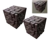 Impossible Corners, Wall Art That Reshapes Reality, 3D Optical Illusion Corner Wall Decal, Large Removable Peel and Stick Wall Art That, for Home, Office, Living Room & Bedroom (2PC)