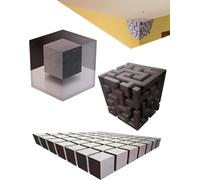 Impossible Corners - Wall Art That Reshapes Reality, 3D Optical Illusion Corner Wall Decal, Peel and Stick Geometric Cube Wall ArtModern Abstract Illusion Decor, Unique Peel Stick Wall Stickers (Mix)