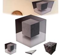 Impossible Corners-Wall Art That Reshapes Reality, 3D Wall Art Illusion Corner Wall Decal, 3D Effect Cube Optical Illusion Art Corner Decal Sticker, Novelty Corners Wall Stick for Home Deco (D)