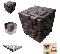 Impossible Corners-Wall Art That Reshapes Reality, 3D Wall Art Illusion Corner Wall Decal, 3D Stereoscopic Cube Sticker,Removable Peel and Stick, Novelty Corners Wall Stick Modern Home Décor (#2)