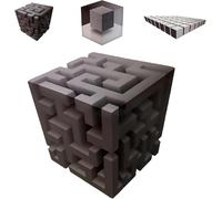 Impossible Corners - Wall Art That Reshapes Reality, 3D Wall Art Optical Illusion Corner Wall Decal, 3D Stereoscopic Cube Sticker, Removable Peel and Stick Graphic Wall Art (B)