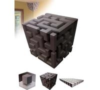 Impossible Corners - Wall Art That Reshapes Reality, 3D Wall Art Optical Illusion Corner Wall Decal, Floating Effect for Corners, Removable Peel and Stick Graphic Wall Art, Modern Home Décor (F)