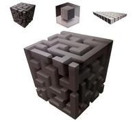 Impossible Corners - Wall Art That Reshapes Reality, 3D Wall Art Optical Illusion Corner Wall Decal, Large Removable Peel and Stick Wall Art That for Living Room, Office, Dorm (#B)