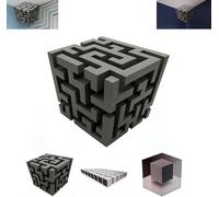 Impossible Corners - Wall Art That Reshapes Reality, 3D Wall Art Optical Illusion Corner Wall Decal, Stereoscopic Cube Sticker Removable Peel Modern Decor for Living Room, Office, Dorm (TypeC)