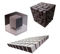 Impossible Corners - Wall Art That Reshapes Reality,3D Wall Art Optical Illusion Corner Walls Decal,3D Stereoscopic Cube Sticker,Large Removable Peel and Stick,Modern Home Decor(3pcs)