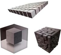 Impossible Corners - Wall Art That Reshapes Reality, Impossible Corners - 3D Wall Art Optical Illusion Wall Decal, 3D Stereoscopic Cube Sticker, Removable Peel and Stick Graphic Wall Art (All)