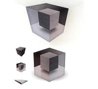 Impossible Corners - Wall Art That Reshapes Reality, Large Peel & Stick Removable 3D Wall Art That Changes with Your Perspective - Brain-Bending Floating Cube Illusion for Living Room, Office (C)