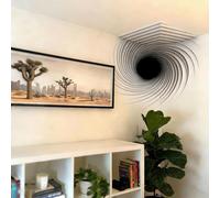 Impossible Corners - Wall Art That Reshapes Reality, Removable 3D Optical Wall Art Illusion Corner Wall Decal Sticker Peel and Stick Graphic Wall Arts for Living Room Office (E)