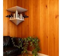 Impossible Corners - Wall Art That Reshapes Reality, Removable 3D Optical Wall Art Illusion Corner Wall Decal Sticker Peel and Stick Graphic Walls Arts for Living Room Office