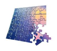 Impossible Crazy Crazy Puzzle - Clear Durable Acrylic | 49pcs Iridescent Clear Pieces with Hard Unrepeated Pattern, Hard Logic Game for Adults Entertainment, Training for the