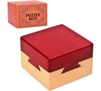 Impossible Dovetail 3D Wooden Puzzle Box, Secret Magic Drawers Brain Teaser with Hidden Compartment | Jewelry Box Gift