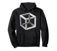 Impossible Geometric Cube Art Unusual Geometry Pullover Hoodie