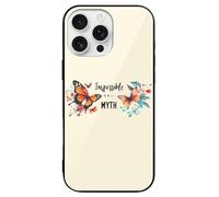 Impossible Is A... Math Cell Phone Case Compatible with iPhone 16/16 Plus/16 Pro/16 Pro Max/16 E Glass Back Protective Shell