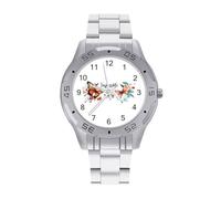 Impossible is A... Math Men's Wrist Watches Stainless Steel Strap Business Quartz Watch for Daily Wear
