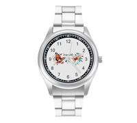 Impossible is A... Math Men's Wrist Watches Stainless Steel Strap Minimalist Business Quartz Watch for Daily Wear