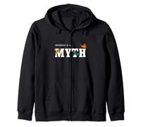 Impossible is a Myth. Motivational Quote Zip Hoodie