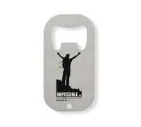 Impossible Is Just A Big Word Thrown Around By Small Men Stainless Steel Bottle Opener Silver