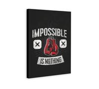 Impossible Is Nothing Boxing Gloves Home Motivational Wall Art Fitness Gym Theme Canvas Painting Canvas Wall Decorations Family Saying Quotes Painting Artwork Frame 24x36inchs(60x90cm)