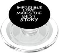 Impossible Love Makes The Best Story Brush Lettering PopSockets PopGrip for MagSafe