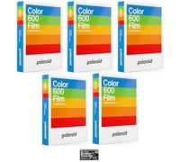 Impossible/Polaroid Instant Color Film for Polaroid 600 and Polaroid Originals OneStep Cameras - 5 Pack