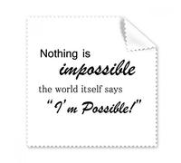 Impossible Possible Quote Glasses Cloth Cleaning Cloth Gift Phone Screen Cleaner 5pcs